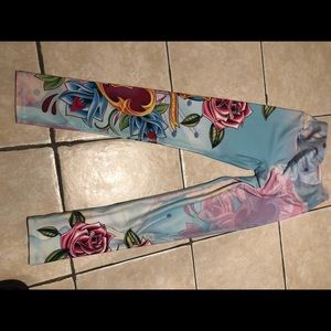 Flower print leggings